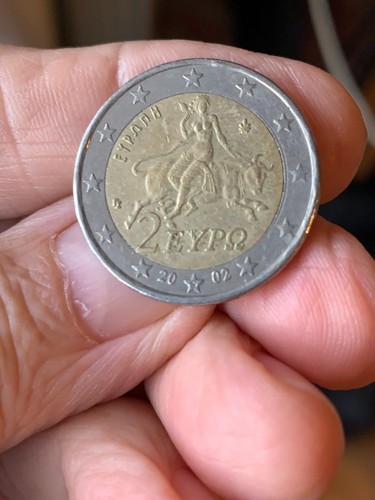 Moneta euro grecia 2002 con - grecia,