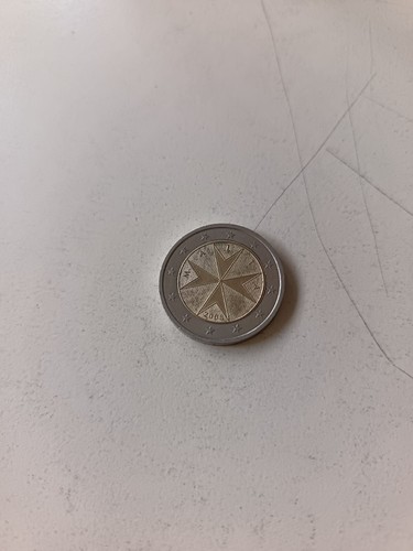 Moneta euro rara malta - 2, con