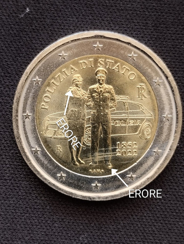 Moneta italia euro - 2, euro.