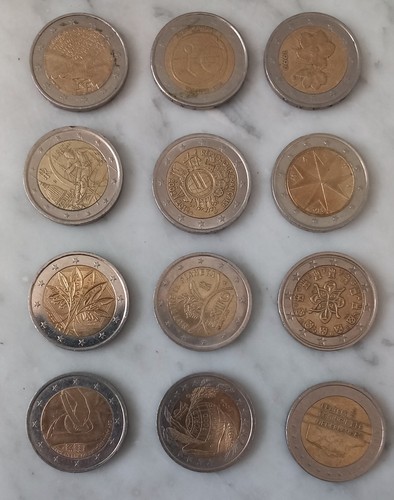 Euro moneta monete non - euro,